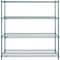 Nexel Wire Shelving, Green Epoxy, 60W X 24D X 63H 24606G - alternate 3